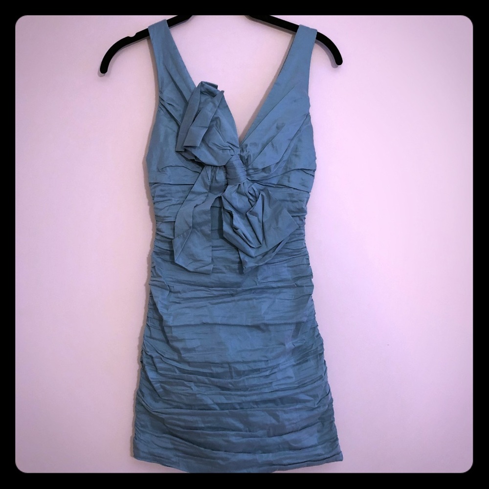 BCBG Turquoise Fitted Dress